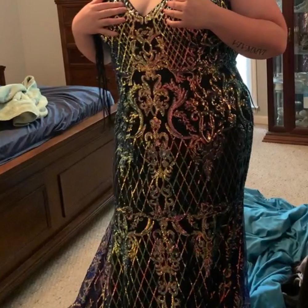 Rachel Allan Curvy Prom Dress Size 22